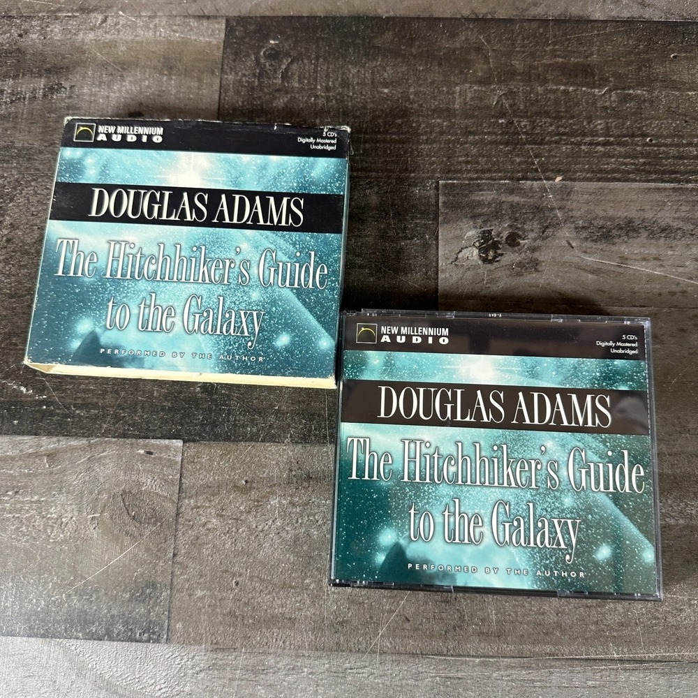 The Hitchhiker's Guide to the Galaxy -‎ Douglas Adams Audiobook 5-Disc CD Set